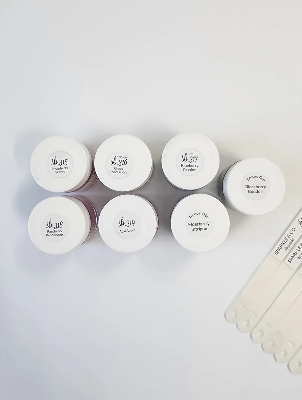 NEW! Sparkle & Co Berry Temptress Mini Dip Powder Set